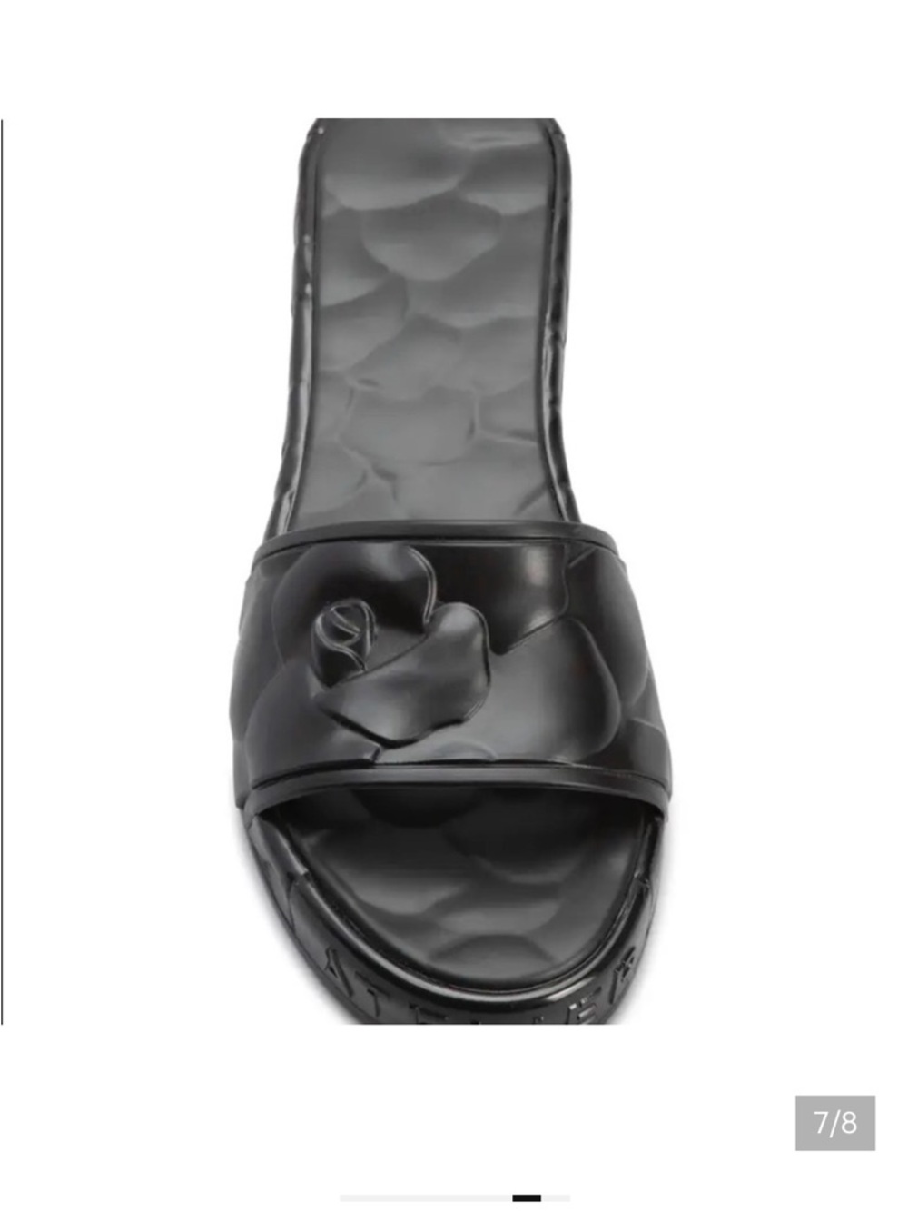 Valentino Atelier 40mm Rose Pool Slide Sandals sz 35